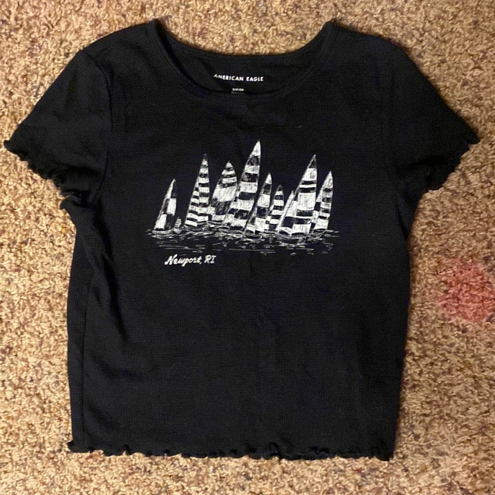 black newport, RI tshirt